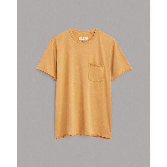 RAG & BONE Miles Principal Jersey T-Shirt w/Pocket, Brown, Size XS NWT - Picture 1 of 3